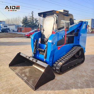 شحن مجاني لودر أمامي صغير ذو عجلات انزلاقية 3 طن و4 طن بنظام الزحف للاستخدام في البناء للبيع - Product Image 3