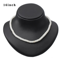 Collier bohème à puces rondes, bijou de surfeur hawaïen, en coquillage,