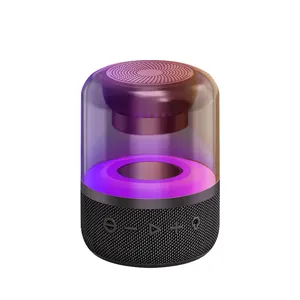 Neues Design Lautsprecher Elektronik Mini Bluetooths Drahtloser tragbarer Batterie lautsprecher Kunststoff technologie BT Aktiver RGB-Lautsprecher