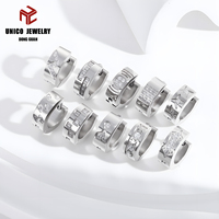 Pendientes Clásicos Plateados en Plata, Resistentes al Deslustre, de Acero Inoxidable con Circonita Cúbica, Impermeables, Tipo Huggie, con Diseño de Gancho y Engaste de Garra