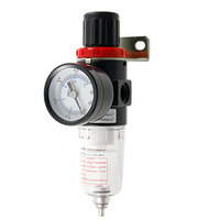 Industrielle Kompressorteile Luftkompressor Wasserabscheider Filter Regler 1/4 3/8 NPT 1/2 mit Druckanzeige