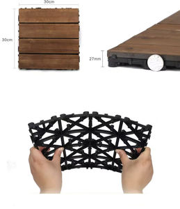 أرضيات خشبية من الصنوبر الاسكتلندي مُعالجة بالكربنة ومضادة للتآكل للحدائق، سطح خارجي بدون تركيب لتزيين منزلك بنفسك - Product Image 3