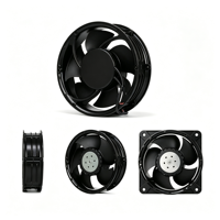 Ventilateurs axiaux tubulaires 6318/2TDHHP 48VDC 7000RPM 67W à câblage en aluminium pour châssis d'armoires
