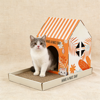 Wholesale & Customizable Quiet Cat Scratcher & <strong>House</strong>, Durable Corrugated Pet Bed, <strong>Best</strong>-<strong>Selling</strong> Cross-Border Pet Supplies