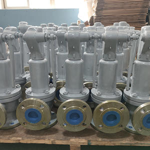 Soupape de sécurité industrielle Shiteng A48Y-16C DN100, à ressort, à levée totale, en acier inoxydable, pour gaz, manuelle - Product Image 2