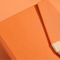 Carnet de notes A5 personnalisé en similicuir avec reliure agrafée, coffret cadeau trois volets pour bureau professionnel