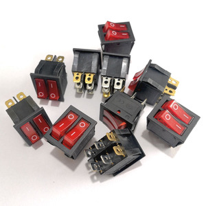 Interruptor Basculante Rojo de 2 Posiciones KCD6 de 6 Pines, Interruptor Basculante Rojo de 20A de Alta Corriente - Product Image 4