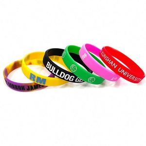 Customized Advertisement Silicone Rubber Wristband <b>Bangle</b> Bracelet Manufacturer of Silicone Bracelet Wristband Advertisement - Product Image 6