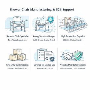 <span class=keywords><strong>Silla</strong></span> de <span class=keywords><strong>Ducha</strong></span> <span class=keywords><strong>Giratoria</strong></span> Móvil <span class=keywords><strong>para</strong></span> Ancianos y Discapacitados, Rotación de 360°, Marco de Aluminio, Asiento de PE, Altura Ajustable, Patas Antideslizantes, OEM - Product Image 4