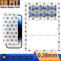 Film Roll Kaca Nano Fleksibel 9H Matte PET Anti Silau Anti Pecah Lembaran A4 untuk Pelindung Layar Mesin Laser