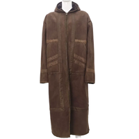 Bisht saoudien islamique personnalisé pour homme, chaud et épais, en fausse fourrure, style chamois, avec filet à cheveux, pour l'Aïd