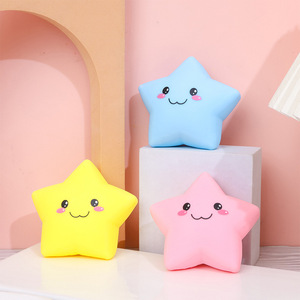 Juguetes de Goma Suave con Forma de Luna y Estrella, Juguetes Sensoriales Antiestrés de Rebote Lento para Todas las Edades, Regalos Unisex - Product Image 3