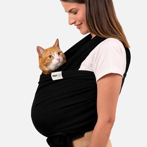 Portabebés Transpirable de Algodón de Color Sólido Antiestrés para Gatos y Cachorros, Portabebés para Perros Pequeños - Product Image 4