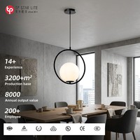 Lampe suspendue LED en verre d'art moderne personnalisée pour cuisine, maison, restaurant, vente en gros, lustre contemporain, lampes suspendues