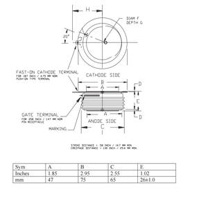 Thyristor d'onduleur SCR - Product Image 2