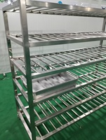 Système complet de chambre froide pour abattoir, équipement commercial de stockage en acier inoxydable à 4 ou 6 niveaux pour la transformation de viande congelée