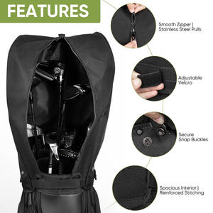 Housse de protection imperméable pour sac de golf, housse de protection contre la pluie pour sac de golf toutes saisons, protection de la tête des clubs pour golfeurs - Product Image 2