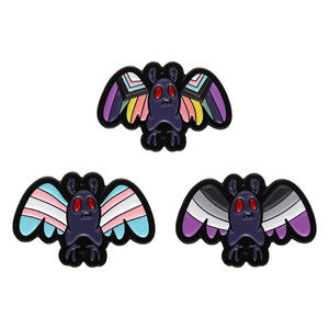 LGBT Sexual Minority Bat Colorful Red eyes Bat Animal Witch Funny Enamel Brooch Hat Clothes émail revers pin - Product Image 6