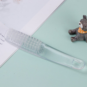 Brosse à ongles à long manche, outil de nettoyage en plastique pour le soin des ongles, conception portable multifonctionnelle - Product Image 1