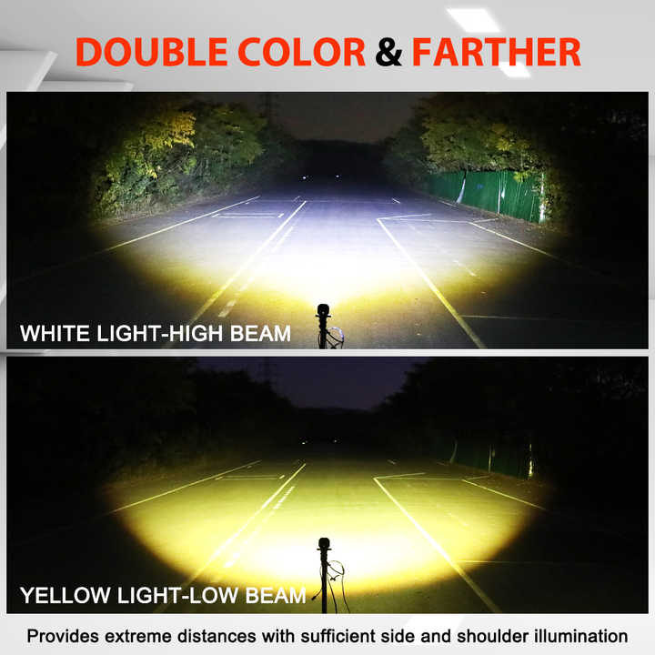 Stocked High Low Beam 3inch White Amber Yellow Pods Projector Fog