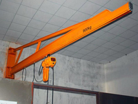 Mini-grue électrique mobile et rotative à câble, palan de levage 500/1000 kg (0,5/1 tonne), grue à flèche murale portable avec moteur et engrenage, garantie 3 ans