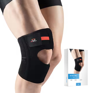 Phổ biến nén tay áo bảo vệ Miếng đệm đầu gối thể thao với lò xo ấm đầu gối hỗ trợ cú đúp với bảo vệ thiết kế mới - Product Image 1