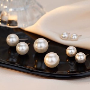 Boucles d'oreilles en perles pour femmes, aiguille en argent Sterling 925, Style coréen, boucles d'oreilles haut de gamme pour cartilage, cadeau, bijoux à la mode - Product Image 4