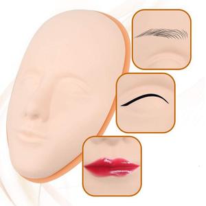 Microblading 5D visage <span class=keywords><strong>tatouage</strong></span> formation tête Silicone pratique maquillage Permanent lèvre sourcil peau Mannequin poupée visage tête - Product Image 1