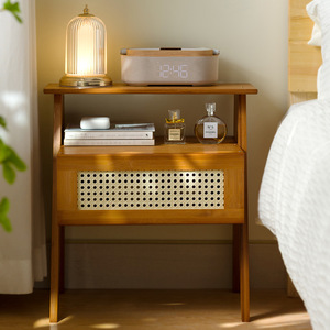 Table de chevet moderne simple et compacte avec rangement sous le pied de lit, unité de rangement pour la maison - Product Image 4