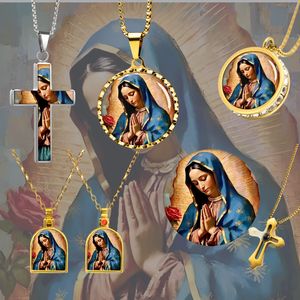GIVELUCK - Colgante <span class=keywords><strong>de</strong></span> Nuestra Señora <span class=keywords><strong>de</strong></span> <span class=keywords><strong>Guadalupe</strong></span>, <span class=keywords><strong>Virgen</strong></span> <span class=keywords><strong>de</strong></span> <span class=keywords><strong>la</strong></span> Paz, Estilo Religioso, Proyecto al por Mayor - Product Image 1