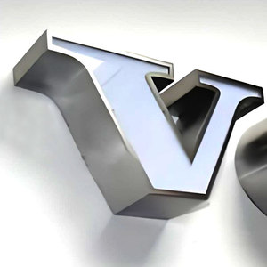 Cửa hàng điện tử thư kênh ngoài trời ánh sáng lên các nhà sản xuất thép không gỉ Thép Led thư đèn dấu hiệu LED thư - Product Image 2