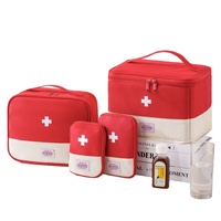 2025 nouveau YCH ménage Portable médecine voyage pliant grande capacité trousse de premiers soins quatre pièces ensemble Logo personnalisé sac cosmétique