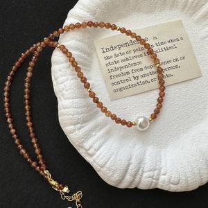 Pendentif en argent pur S925, luxe léger, entièrement serti de diamants, perle blanche australienne, grande perle, collier pour mère, tendance, perlé - Product Image 5