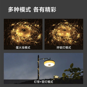 LED String Lights For Outdoor Camping Tent Decorative Ambient Lighting With Hand Crank Storage <b>12V</b> <b>DC</b> 25000H Lifespan - Product Image 4