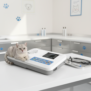 ECG100G-VET Draagbare <span class=keywords><strong>ECG</strong></span>/<span class=keywords><strong>ECG</strong></span>-apparaat voor dierenartsen, diagnostiek in de diergeneeskunde, veilige en betrouwbare medische diagnostische apparatuur - Product Image 6