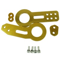 JDMotorsport88 Ensemble de crochets de remorquage universels pour voitures de course JDM, avant et arrière, en aluminium anodisé CNC T6061