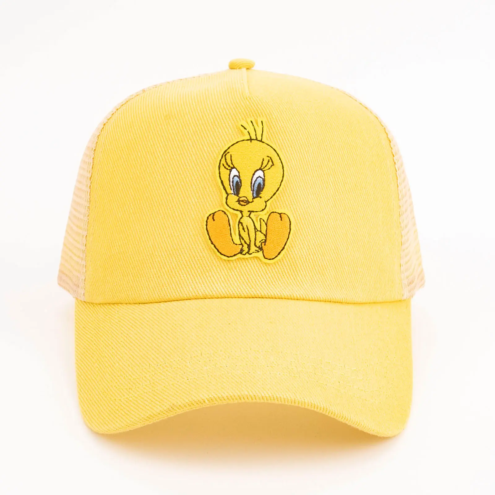 شعار مطبوع مخصص أصفر بطة صفراء صغيرة مطرزة خمس ألواح واقية من الشمس مظلة قبعة سائقي الشاحنات