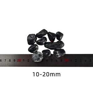 0.3-5 cm tròn màu đen tự nhiên <span class=keywords><strong>Pebble</strong></span> đá đánh bóng trang trí <span class=keywords><strong>Pebble</strong></span> cho vườn cảnh quan - Product Image 4