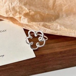 Anillo de diseño floral de plata de ley para mujer, joyería de moda para el dedo índice, regalo - Product Image 3