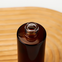 Nouveauté, flacon vaporisateur vide rectangulaire en verre ambré de 30ml 50ml 80ml 100ml 150ml, flacon de parfum pour la maison avec couvercle