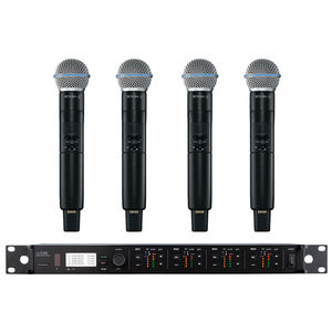 <span class=keywords><strong>Microfono</strong></span> Wireless <span class=keywords><strong>Professionale</strong></span> UHF ULXD4Q a Doppio Canale con BETA58A SM58 Ksm8/9 <span class=keywords><strong>Microfono</strong></span> Palmare e <span class=keywords><strong>Lavalier</strong></span> per Chiesa - Product Image 1