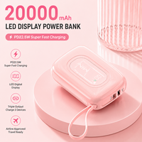 Nouveau produit 2026 – Batterie externe portable 20000 mAh avec charge ultra-rapide PD22.5W et écran LED pour smartphone (OEM/ODM)