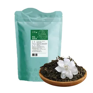 Großhandel Blattblatttee Gebrauch Gardenia gewürzter Premium-Grüner Tee lose Blätter