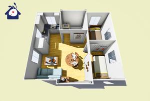 Casa contenedor expandible plegable de 40 pies prefabricada con inodoro móvil de construcción rápida prefabricada 20 pies Modular Camping Tiny Home - Product Image 3