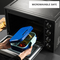 Boîte à lunch pour enfants, compatible micro-ondes, boîte à lunch bento pour garçons et filles, pour l'école, avec 5 compartiments, récipient à sauce, ustensiles, pics à nourriture