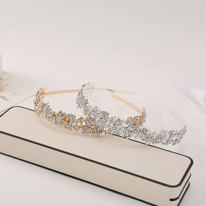 اكسسوارات الشعر المصنوعة يدويا للعروس عصابة رأس للنساء عرس عقال الزفاف - Product Image 3