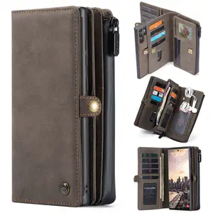 CaseMe for iPhone 15 Wallet Case for Samsung S22 Ultra A53 A73 A13 A33 5G Leather Card Case CellPhone for Samsung S23 ultra Case