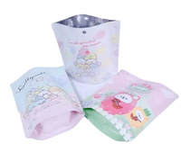Pochette en plastique laminé aluminium réutilisable personnalisée à fermeture éclair debout Sacs d'emballage en mylar pour bonbons et jouets Cadeau d'emballage