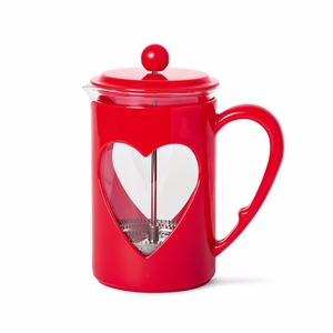 Fabricante de logotipo personalizado venta al por mayor de gama alta <span class=keywords><strong>Vintage</strong></span> 800ml forma de corazón de vidrio café francés prensa fabricante - Product Image 2