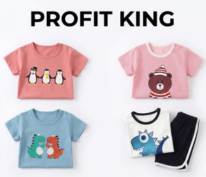 Lots de vêtements pour enfants en gros Profit King : Ensembles d'été pour tout-petits garçons et filles, tenues pour enfants, shorts et t-shirts en vrac - Product Image 3